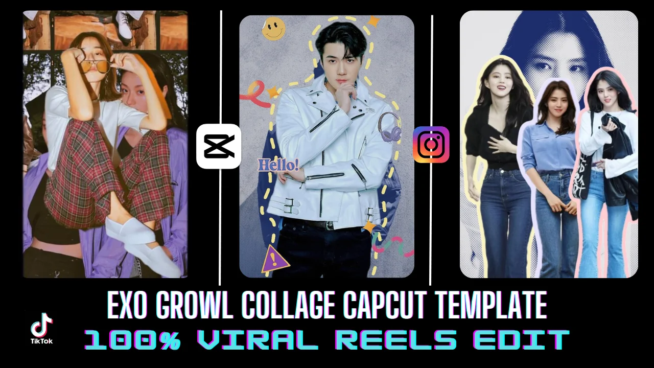 Exo Growl Collage Capcut Template Trending
